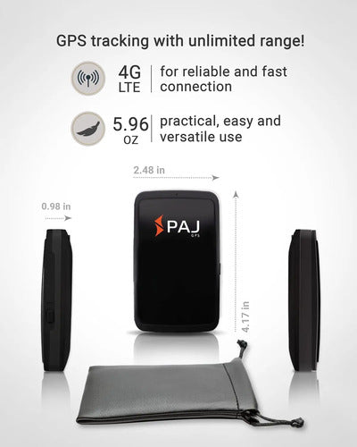 Finder 4g - Rastreador Gps Con Botón Sos Negro
