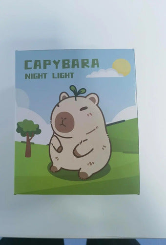 Lámpara De Noche Capybara, Luz De Silicona Recargable Marrón