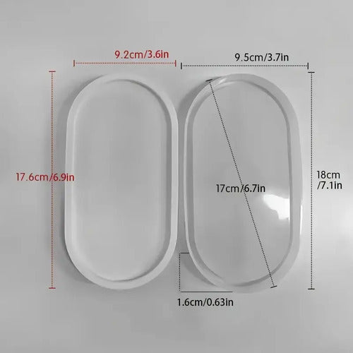 Molde De Silicona Para Resina, Yeso O Concreto Blanco