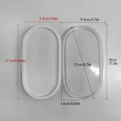 Molde De Silicona Para Resina, Yeso O Concreto Blanco