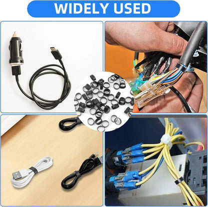 50 Pcs Bandas De Goma De Silicona Para Organizar Cable