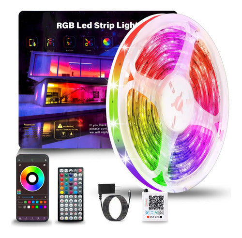 Tiras Flexibles De Luces Led Rgb Sincronizadas Con Música... Color De La Luz