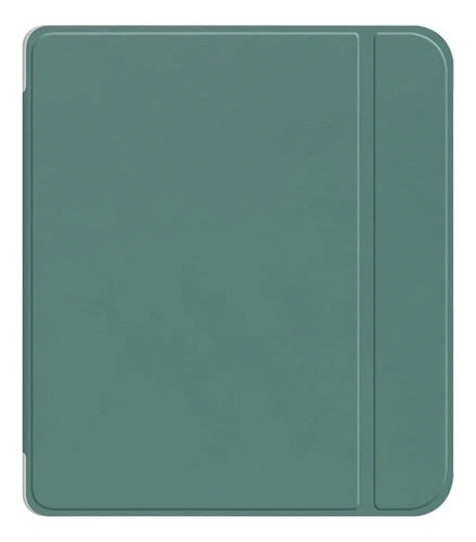 Funda Para Kobo Libra Color 7 Pulgadas Verde Oscuro Lisa