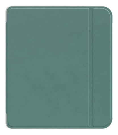 Funda Para Kobo Libra Color 7 Pulgadas Verde Oscuro Lisa