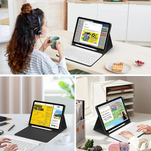 Funda Con Teclado Para iPad 10.9 Y 11  (2025/2022)