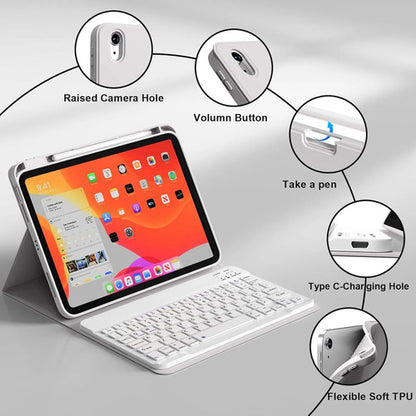 Funda Con Teclado Bluetooth Para iPad Air 11'' M3/m2 & Air Gris