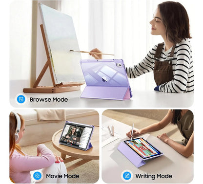 Funda Híbrida Delgada Para iPad Violeta Oscuro
