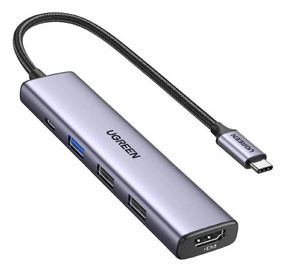 Adaptador Multipuerto Usb C Hub 5 En 1 Ugreen Gris