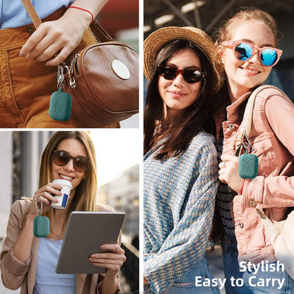 Funda De Silicona Lerobo Para AirPods Pro 2, Diseño Flora... Verde Oscuro