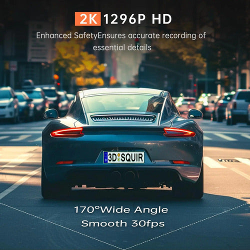 Cámara V300 Dashboard Con Wi-fi Y Visión Nocturna Para Au... Negro