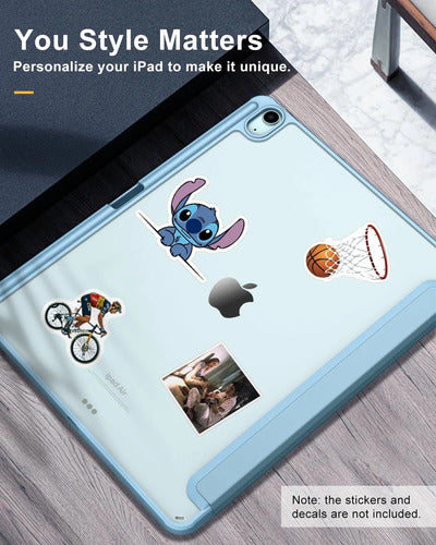 Funda Timovo Para iPad Air 13 Pulgadas M2 2024 - Gris Claro Azul Claro