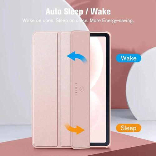 Funda Híbrida Slim Para Samsung Galaxy Tab S6 Lite Rosa