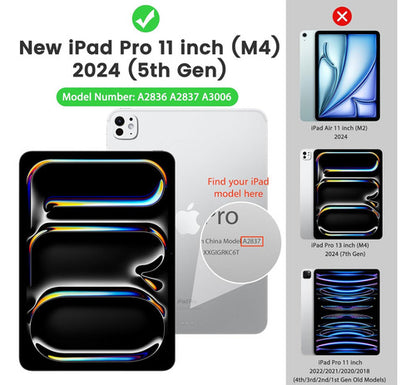 Funda Para iPad Pro 11'' 2024 (5ta Gen) Roja Rojo